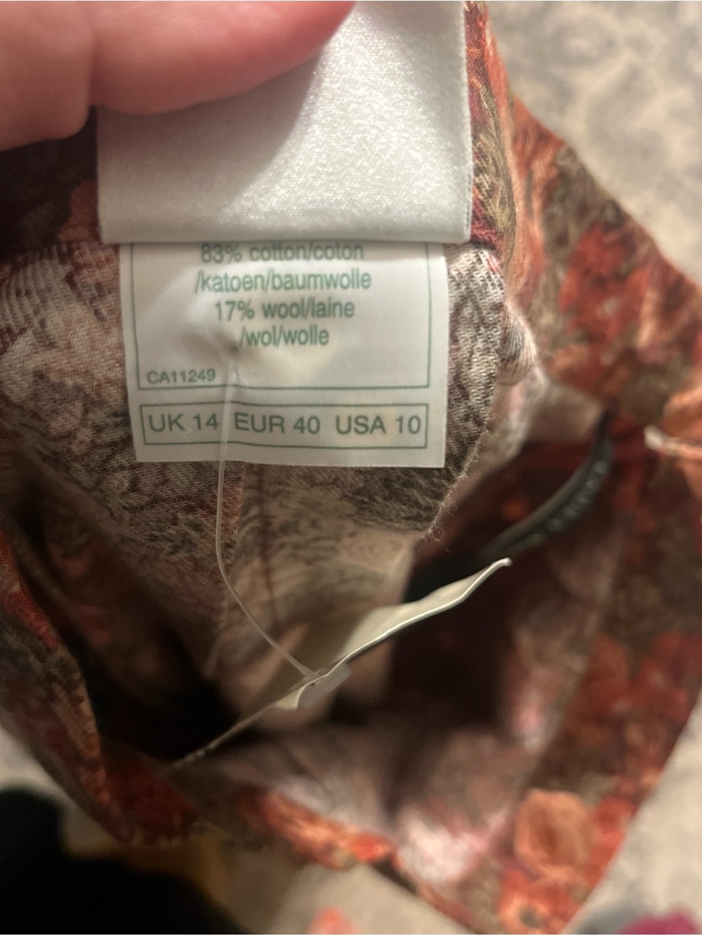 Vintage Laura Ashley pleated floral maxi skirt, size 10*(check measurements) - Picture 8 of 8